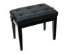 Piano Bench Adjustable Black