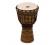 Toca Origins Series Rope Tuned Wood Djembe African Mask