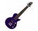 Vorson LP Style Solid Body Ukulele Purple