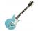 Aria 212-MK2 Bowery Semi-Hollow Electric Guitar Phantom Blue