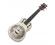 Bourbon Street Bell Brass Resonator Ukulele Nickel with Pickup