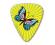 Rock Chick Guitar Pick- Star Burst Butterfly