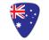 World Flag Series Guitar Pick - Australian Flag