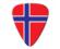 World Flag Series Guitar Pick - Norway