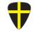 World Flag Series Guitar Pick - St Davids Cross