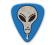 Themed Series Alien Guitar Picks - Grey Alien Head