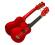 Eddy Finn EF-3-SRD Basswood Soprano Ukulele Red