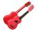 Eddy Finn EF-3-SPK Basswood Soprano Ukulele Pink