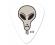 Collectors Series Alien Head Guitar Pick