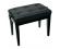 Piano Bench Adjustable Black