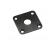 Gotoh Jack Socket Cover Les Paul Black