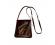 Music Shoulder Bag Brown with Guitar Design