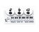 Music Clip Set of 3 White