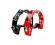 Tambourine Halfmoon 16 Jingles Double Row Red