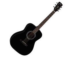 Cort AF510 BKS Folk Acoustic Guitar Black Satin