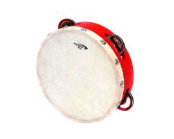 Percussion Plus 6" Headed Tambourine Red