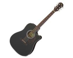 Aria ADW-01CE Dreadnought AC/EL Guitar with Cutaway Black