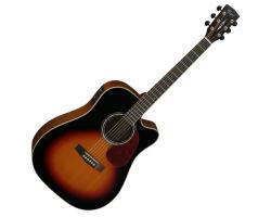 Cort MR710F-SSB Dreadnought Cutaway Acoustic Guitar with Pickup Sunburst