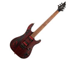 Cort KX300 Etched Electric Guitar Black Red