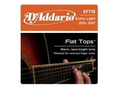 D'Addario Phosphor Bronze Flat Top 10-47 Extra Light - EFT15