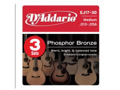 D'Addario EJ17-3D Pack of 3