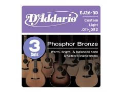 D'Addario EJ26-3-D Pack of 3