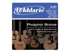 D'Addario Phosphor Bronze 12 String 12-54 Medium Heavy EJ37