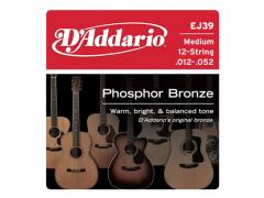 D'Addario Phosphor Bronze 12 String 12-52 Medium - EJ39