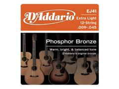 D'Addario Phosphor Bronze 12 String 9-45 Extra Light - EJ41