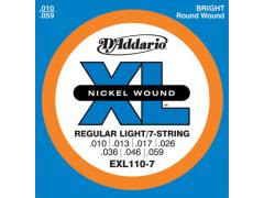 D'Addario XL 10-59 Regular Light 7 String Set - EXL110-7