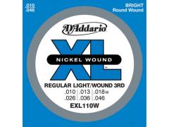 D'Addario XL 10-46 Regular Light Wound 3rd - EXL110W