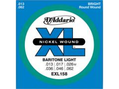 D'Addario XL 13-62 Baritone Guitar Light - EXL158