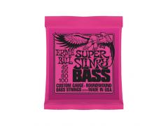 Ernie Ball Nickel Round Wound Slinky Bass - 45/100 Super Slinky (Pink) 2834