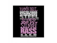 Ernie Ball Stainless Steel Round Wound Bass -  45/100 Super Slinky 2844