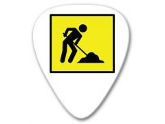 Men at Work Sign Guitar Pick