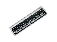 Pickboy Ruler Black with Keyboard Design