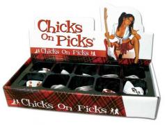 Chicks On Guitar Picks Display Cabinet (250 pce)