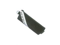 Pencil Case - Black with Piano Keys