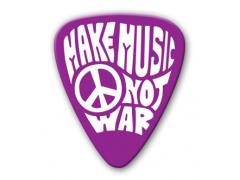 Themed Series Hippie Guitar Picks - Make Music Not War