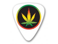 Themed Series Reggae Guitar Picks - Rainbow Pot Leaf