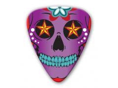 Themed Series Sugar Skull Guitar Picks - Purple Skull