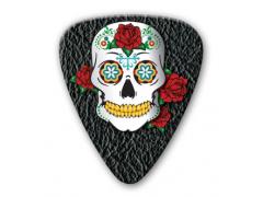 Themed Series Sugar Skull Guitar Picks - Black Skull