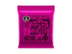 Ernie Ball Nickel Wound Slinky -  09/42 Super Slinky (Pink) 3223 3 Pack