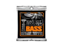 Ernie Ball Coated Wound Bass - 45/105 Hybrid Slinky (Orange) 3833