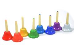 Tuned Handbells - Coloured 8 Note Set