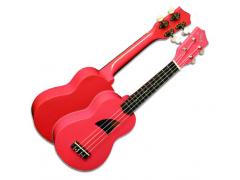 Eddy Finn EF-3-SPK Basswood Soprano Ukulele Pink