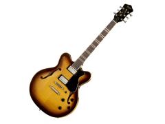 Hofner Verythin CT Semi Acoustic Electric Guitar Brown Sunburst