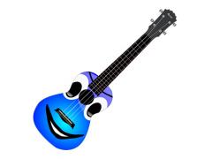 Kealoha Graphic Concert Ukulele 24-48 - Big Smiley