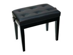 Piano Bench Adjustable Black