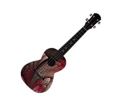 Kealoha Graphic Concert Ukulele P24-13 - Pink Weave